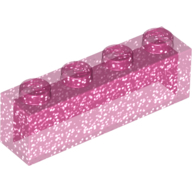 Lego kostka (kostička) 1x4 bez vnitřních trubiček, (4499711)